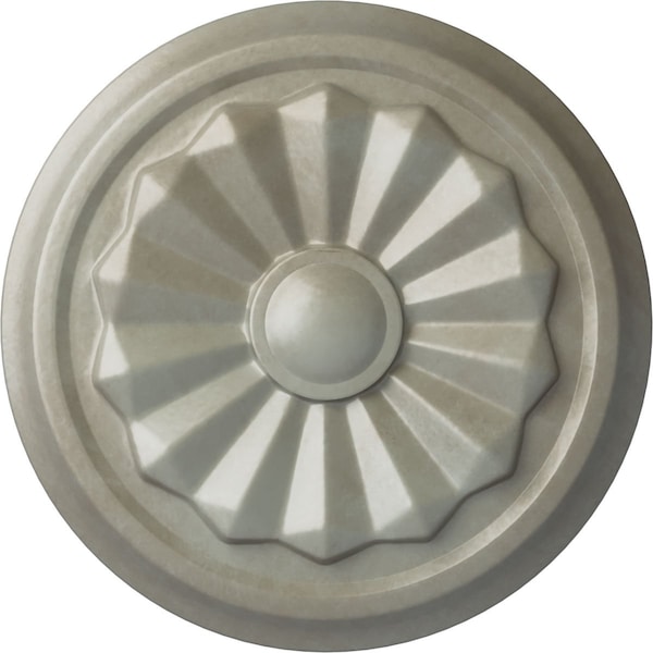 Ekena Millwork Olivia Ceiling Medallion (Fits Canopies up to 2 1/8"), Hand-Painted Flash Gold, 7 7/8"OD x 1 1/8"P CM07OLFLS - main